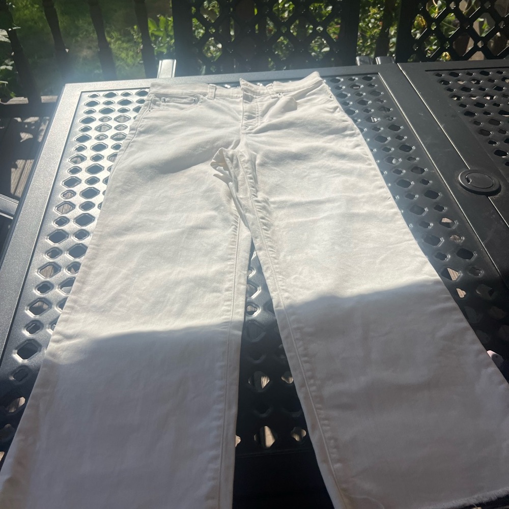 J. Crew White Straight Leg Jeans Timeless Style